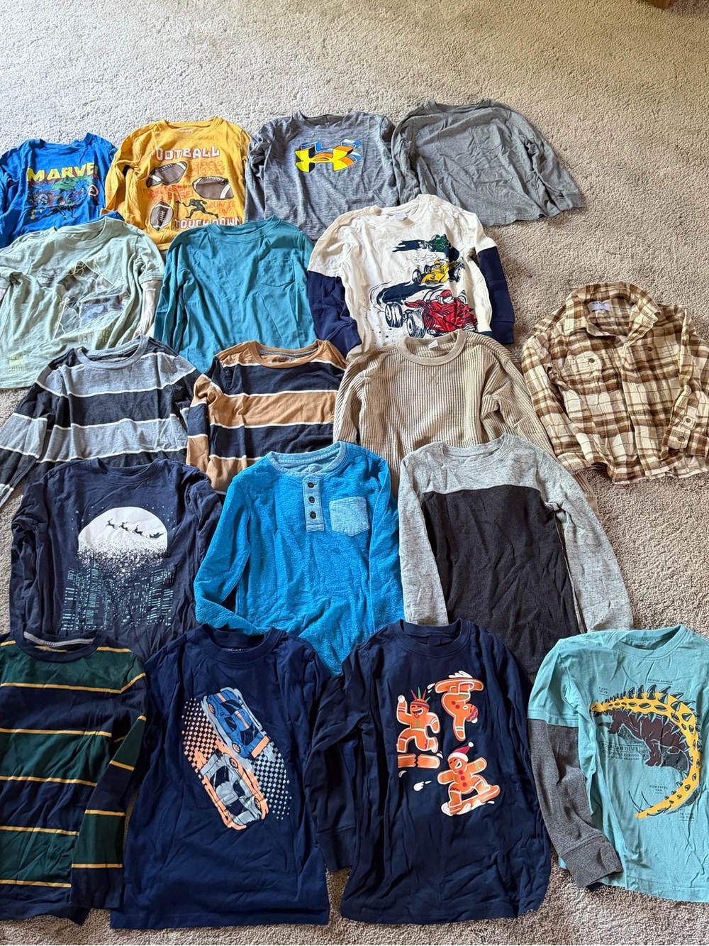 Boys Long Sleeve Shirts Bundle